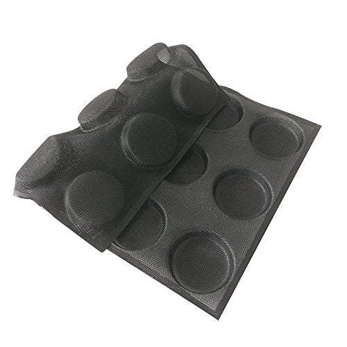 Silicone Hamburger Bread Forms Round Shape Bread Tray Silicone Perforated Silicone Bakery Molds Crusty Bread Bakeware