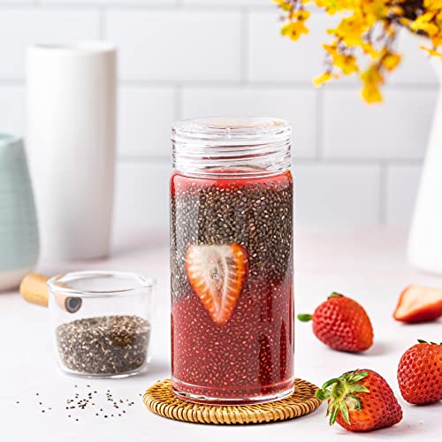 Glass Water Bottles (4 Count)
