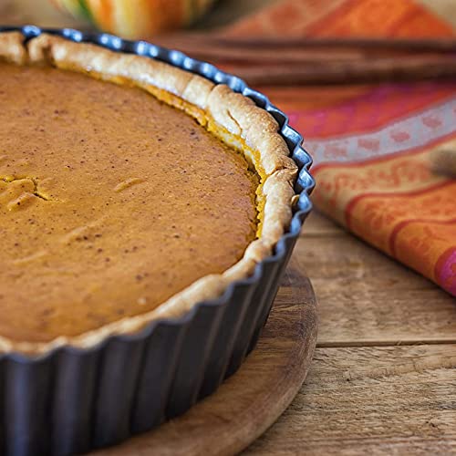 2 Pack 9.4 × 2 Inches Nonstick Tart Pan with removable bottom (2 Count)