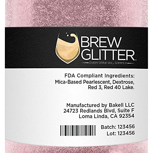 Light Pink BREW GLITTER Edible Glitter For Drinks