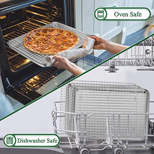 16 Inch Cookie Baking Sheet Pan with Wire Rack