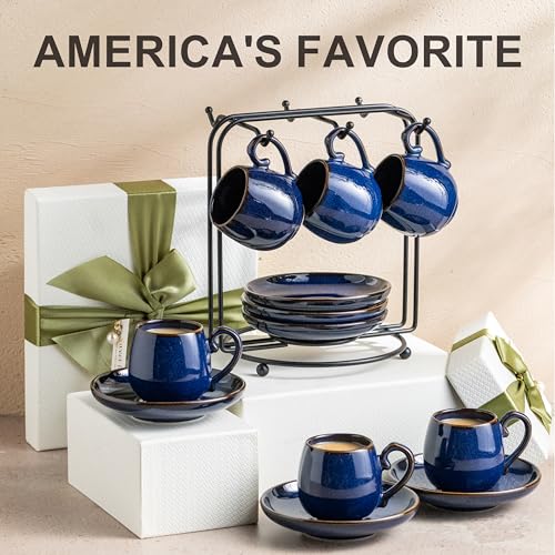 3 Ounce Espresso Cups Set of 6 (6 Count)
