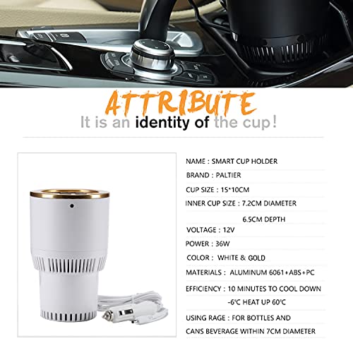Car Cup Holder with Drink Cooler Smart Mug Warmer 2