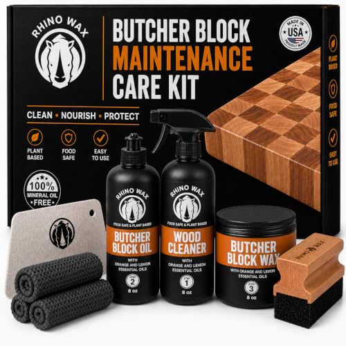 Butcher Block Ultimate Kit with Cleaner