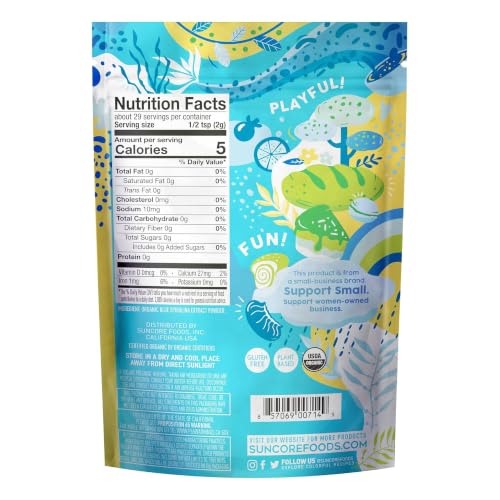 Organic Blue Spirulina Powder 2 oz (2 Ounce)