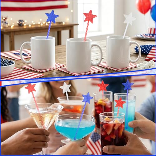 36Pcs 4th of July Cocktail Stirrers