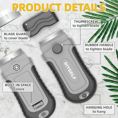Razor Blade Scraper Tool with 15 Extra Razor Blades