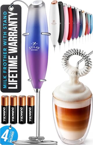 Powerful Milk Frother Wand With Duracell Batteries