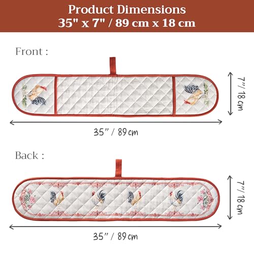 Double Oven Mitts 100% Cotton Double Oven Glove