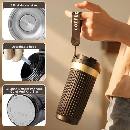 Vacuum Insulated Stainless Steel Travel Coffee Mug