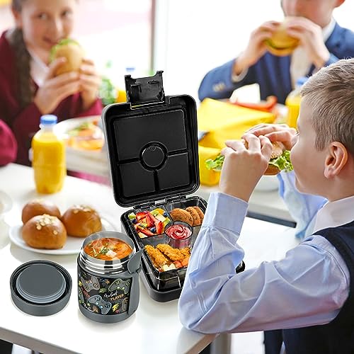 Bento Lunch Box Set With 10oz Soup Thermo