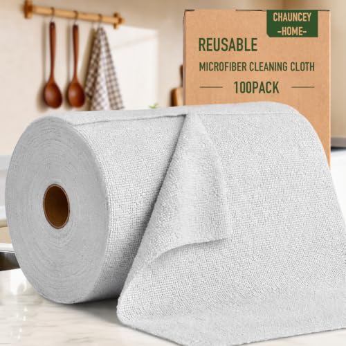 Microfiber Cleaning Cloth Roll (100 Count)