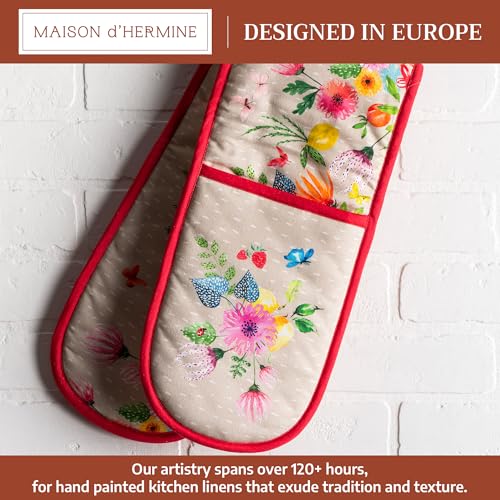Double Oven Mitts 100% Cotton Double Oven Glove