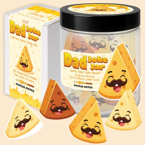 60 Dad Jokes Cards Jar