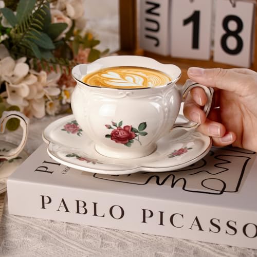 Tea Cups and Saucers Set of 2 (2 Count)