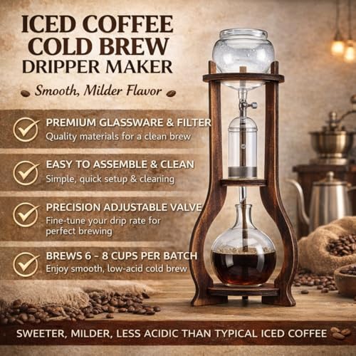 Iced Coffee Cold Brew Drip Tower Coffee Maker