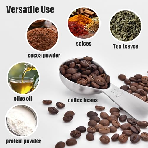 Stainless Steel 2 Tablespoon Coffee Scoop for Ground Coffee