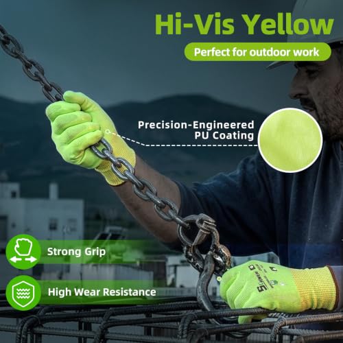 12 Pairs ANSI A6 Cut Resistant Gloves (12 Count)