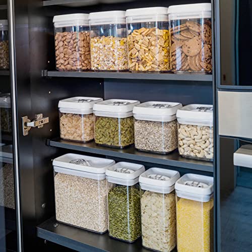 Flip Tite Food Storage Container 5" LARGE Size Airtight Lid Lock Top (3 Count)
