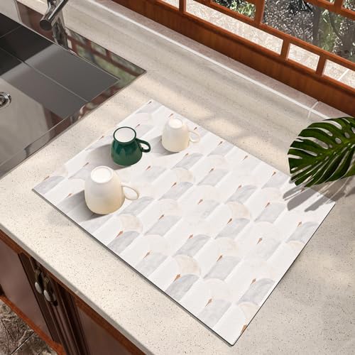Dish Drying Mat Absorbent Diatomite Coffee Mat