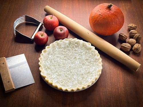 Anti Roll Glass Pie Weights for Baking Crust