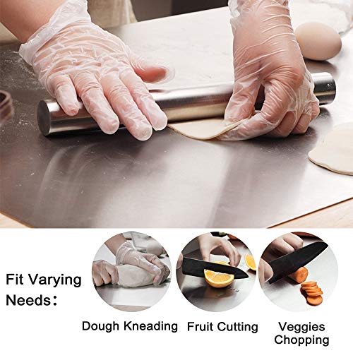 Large Cutting Board 304 Stainless Steel Cutting Board Metal Baking Mat Non Stick Thick Board Cutting Fruit Vegetable Meat Kneading Rolling Bread Pizza Biscuits Dough Sturdy Kitchen
