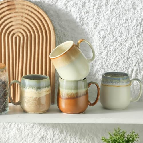 Ceramic Coffee Mugs Set of 4 (4 Count)