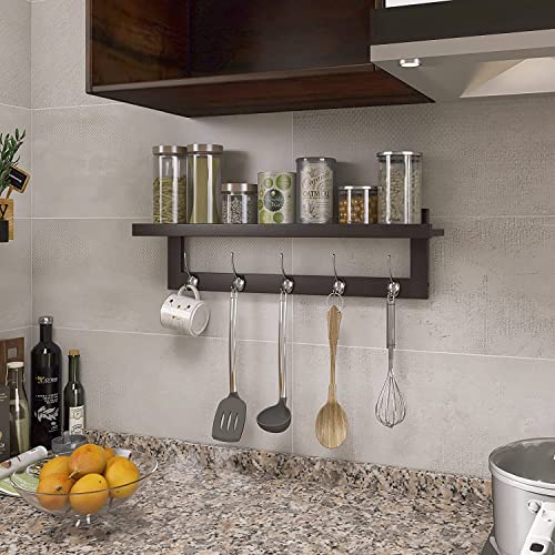 Coat Hooks with Shelf Wall