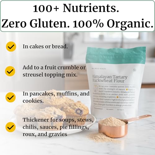 Organic Himalayan Tartary Buckwheat Flour (32 Ounce)