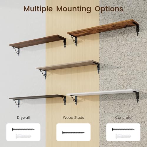 Floating Shelves for Wall Decor (2 Count)