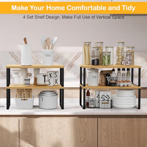 Cabinet Shelf Organizers (4 Count)
