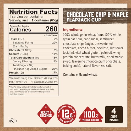 Protein Pancake On The Go Flapjack Cups Mix; Buttermilk