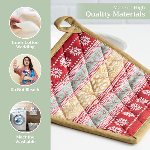 Pot Holders 100% Cotton Potholders (2 Count)