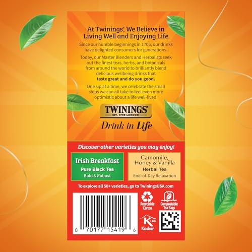 English Breakfast Black Tea Individually Wrapped Bags (120 Count)