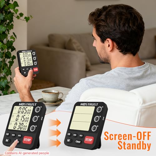 Digital Dual Kitchen Timer (3 Count)
