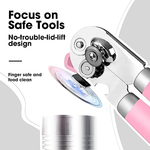 Heavy Duty Hand Can Opener Manual with Magnet Lid Remover