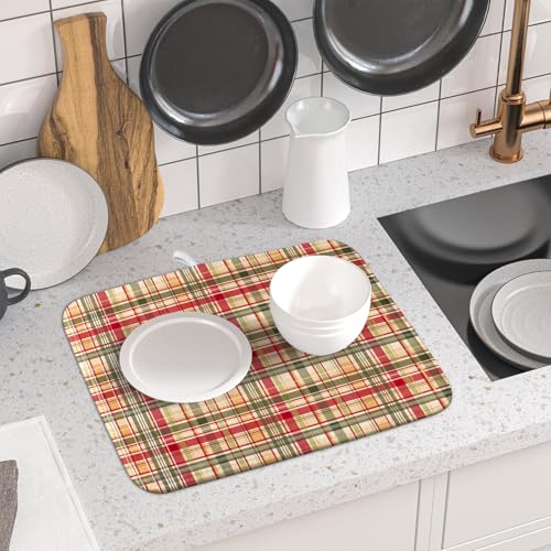 Autumn Decorative Dish Drying Mat
