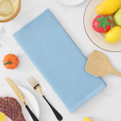 100% Cotton Waffle Weave Kitchen Dish Towels 6 (6 Count)