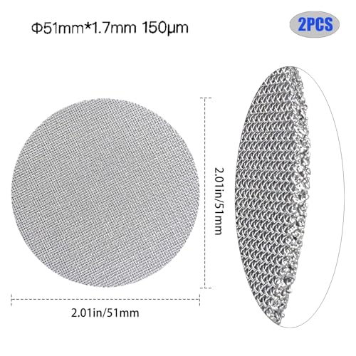2 Pack 51mm Espresso Puck Screen (2 Count)