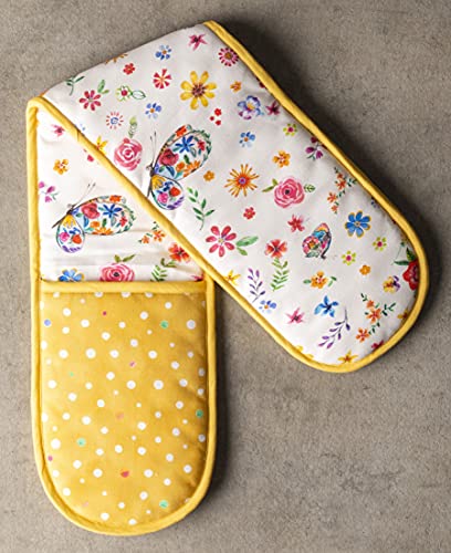 Double Oven Mitts 100% Cotton Double Oven Glove