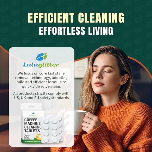 Espresso Machine Cleaning Tablet Coffee Maker Cleaner Blister 16tab (16 Count)