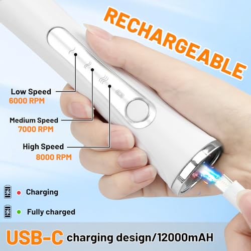 Milk Frother USB C Rechargeable New Upgraded Handheld Frother Wand with 2 304 Stainless Whisks 1 Stand