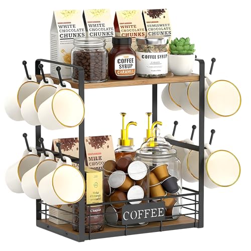 Coffee Mug Rack with 12 Hooks