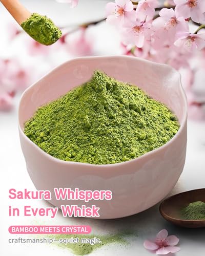 Natural Crystal Flower Matcha Set