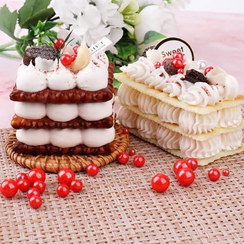 Red Pearl Sprinkles for Cake Decorating