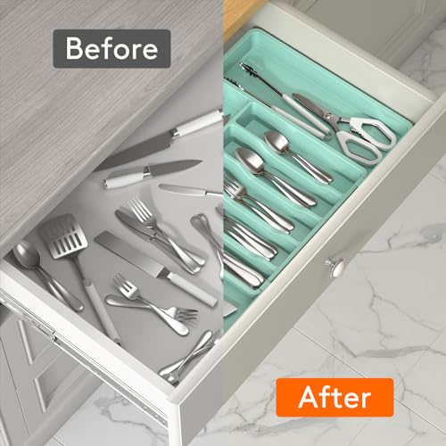 Extra Large Silverware Drawer Organizer