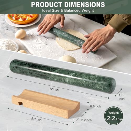 Marble French Rolling Pin for Baking