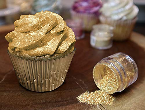 Bright Gold Edible Glitter