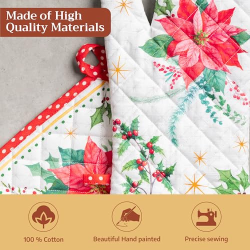 100% Cotton Oven Mitt & Pot Holder Set (2 Count)