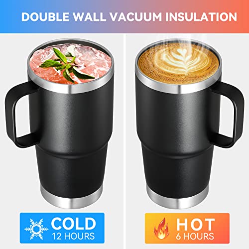 20 oz Tumbler Bulk with Handle Lid and Straw (6 Count)